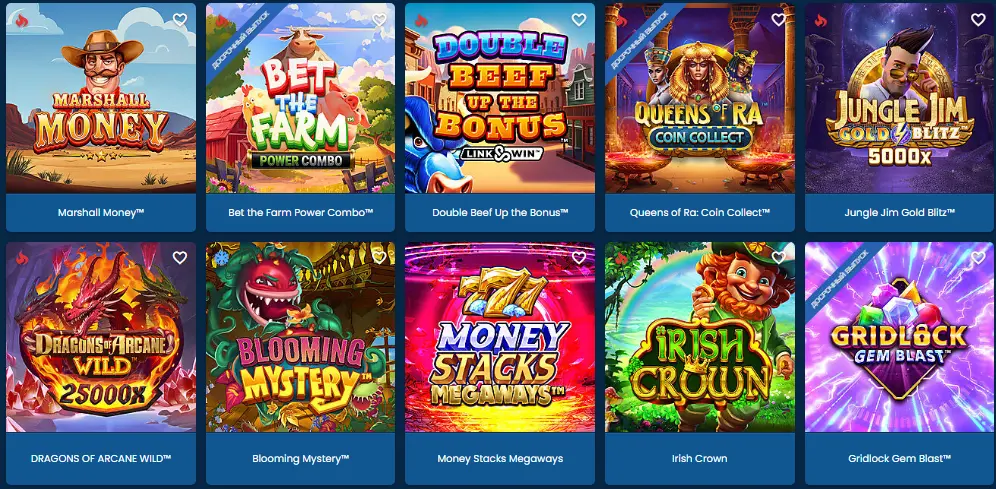 the most popular games at Cosmo Casino