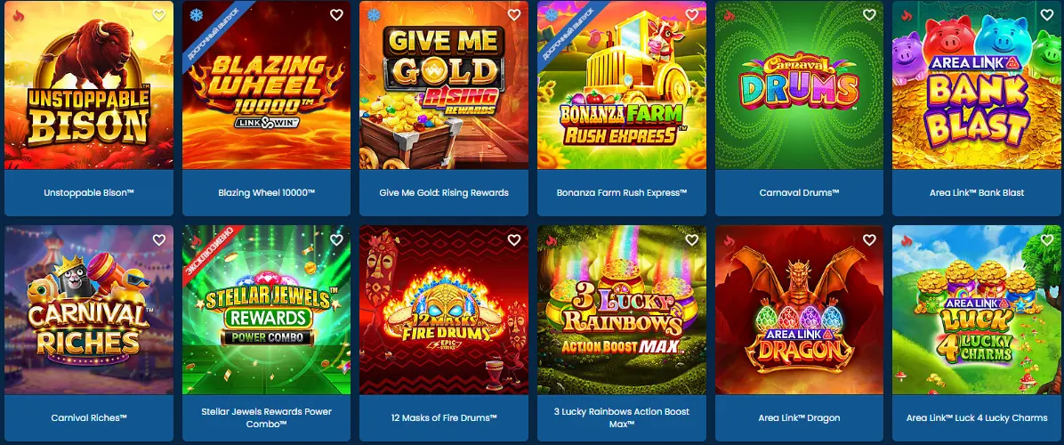 Cosmo Casino exclusives games